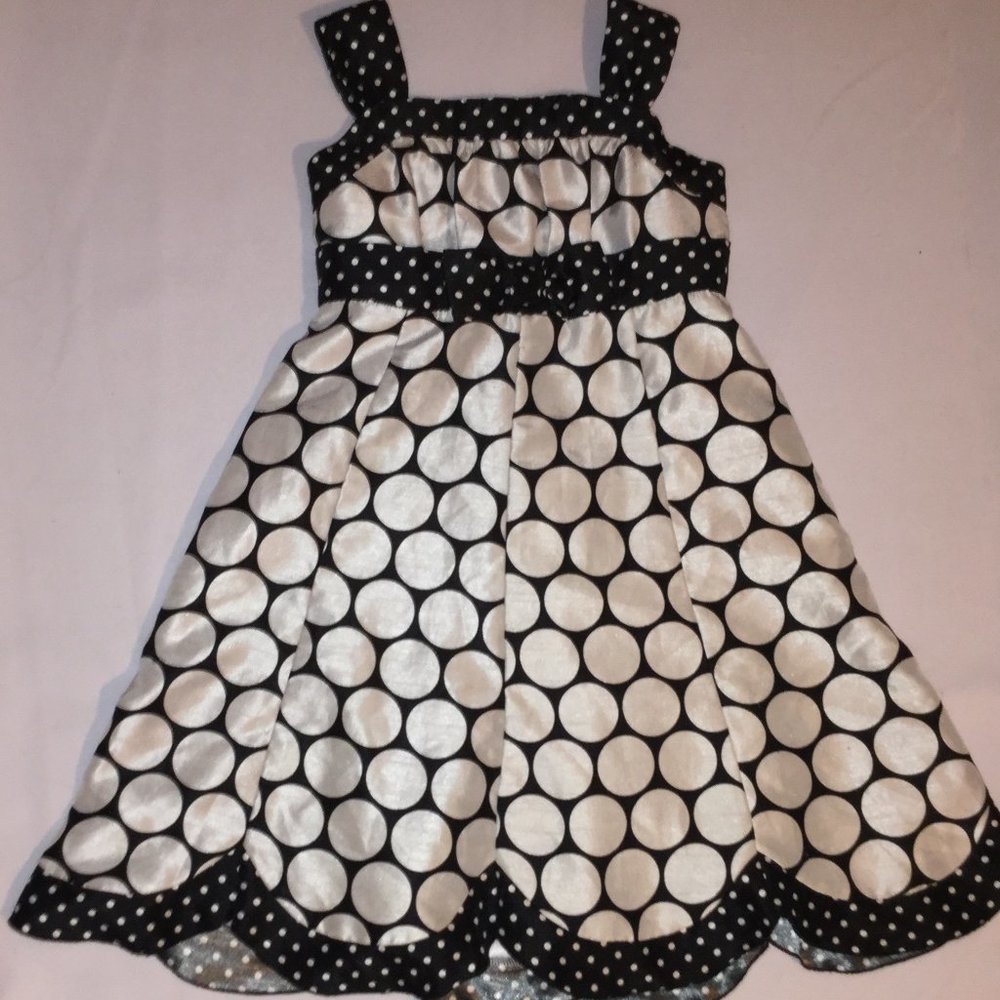Disorderly Kids Girls Black And White Dress